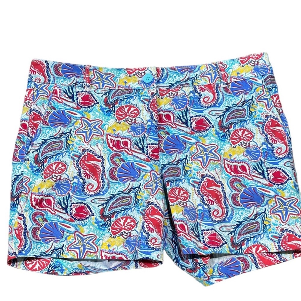 Talbots Paisley & Ocean Seaside Print The Weekend  Shorts W/ Pockets Size
6P